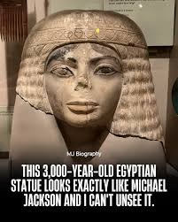 Ancient Egyptian bust resembles Michael Jackson