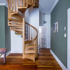 Below you can see the kloe spiral staircase in silver with dark timber treads. All Wood Spiral Staircases Multiple Species Paragon Stairs