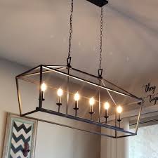 Carmen 6 Light Kitchen Island Linear Pendant Farmhouse Light Fixtures Farmhouse Kitchen Lighting Farmhouse Kitchen Light Fixtures