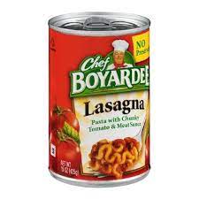 Chef Boyardee Lasagna 15 Oz Tomato Garbage Pail Kids Wacky Chef Boyardee