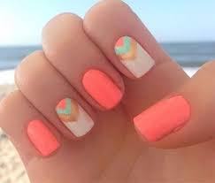 Neon shades go hand in hand with summers. Easy Summer Nails