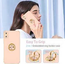 Fingic iPhone X/XS Case, Slim TPU Bumper with Ring Holder, Kickstand,  Magnetic Support, Rose Gold : Amazon.com.au: Electronics