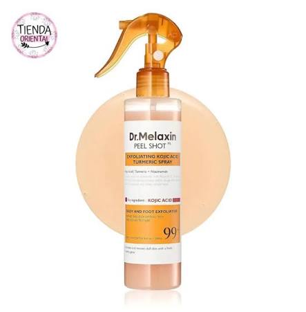 ✨ Dr. Melaxin Peel Shot – Exfoliating Kojic Acid Turmeric Spray ✨ 🇰🇷  Original coreano Transforma tu piel corporal con un shot de peeling de alta  absorción que exfolia, ilumina y suaviza