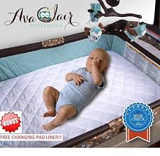 Acc Pack N Play Crib Mattress Pad Cover Plus Bonus Changing Pad Liner Waterproof Dryer Friendly Crib Mattress Pad Pack And Play Mattress Changing Pad Liner