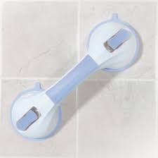 Drive Medical Suction Cup Handle Grab Bar In White Grab Bars Shower Accessories Bar