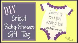 {found on moda bake shop}. Baby Shower Gift Tag Cricut Crafts Craft Klatch Youtube