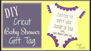 Shop plushible and discover your favorite plush through the link below! Baby Shower Gift Tag Cricut Crafts Craft Klatch Youtube