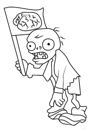 That is a popular game which developed by popcap games for ms windows and max os and this game has picked as one of the best games in the year 2009 by gamezebo (a. Flag Zombie Coloring Pages Plants Vs Zombies Coloring Pages Coloring Pages For Kids And Adults