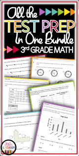 Math Test Prep Bundle 3rd Grade Test Prep Sbac Staar Map Test Etc Test Prep Third Grade Test Prep Math Test Prep