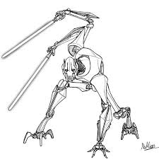 Qymaen Jai Sheelal General Grievous 2019 Here It Is My Last Drawing Finished General Grievous Star Wars Drawings Star Wars Concept Art Star Wars Artwork