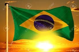Ubatuba also features an island named anchieta after josé de anchieta. Brazil Flag Weaving On The Beautiful Orange Sunset Background Stock Photo Picture And Royalty Free Image Image 103794841
