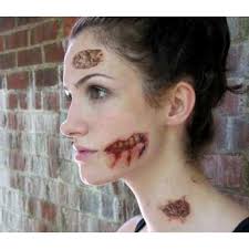 easy zombie makeup tattoo