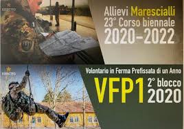Scarica il bando di concorso integrale con gli allegati su materie, date e luoghi di svolgimento delle prove. Esercito Italiano Concorsi Pubblici Per L Ammissione Al 23 Corso Biennale Allievi Marescialli E Al 2 Blocco Vfp1 Marsicaweb
