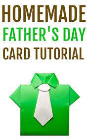 Fold the paper vertically in half along the yellow line to form the card. Diy Father S Day Shirt Card Origami Shirt Tie Craft