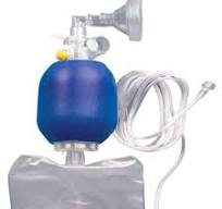 Airlife Pediatric Self Inflating Resuscitation Bag With Mask, Oxygen  Reservoir Bag & Pop off Valve