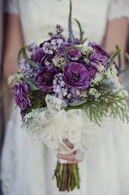 How to choose a bridesmaid bouquet. Trend We Love Lace Wedding Details Purple Wedding Flowers Purple Wedding Bouquets Flower Bouquet Wedding