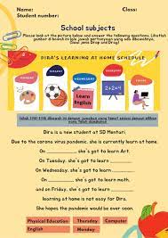 English, like most other languages, is full of slang, expressions, and informal vocabulary. Days And School Subjects Worksheet