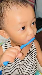 Sabay na daw mo mag brush sa teeth daddy Michael Vincent Suarez😁  #toothbrushingtime