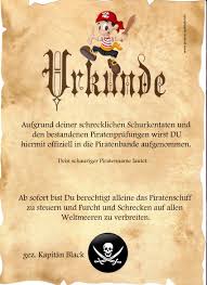 Die kostenlose malvorlage braucht farbe. Piratendiplom Piratenurkunde Kostenlos Downloaden Ausdrucken