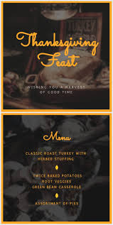 The dinner menu is a list of food that will be served in a restaurant, at a party, or in an event. Free Thanksgiving Dinner Menu Template Flipsnack