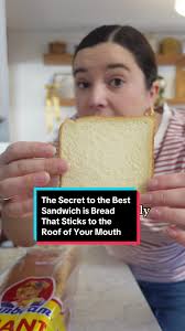 If it’s not sticking, we’re not eating. #whitebread #sunbeambread  #southernsandwich #southernfoodtiktok