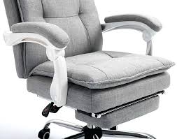 office recliner executive double layer padding recline desk chair office chair with footrest grey fabric o modern office chair recliner chair best office chair