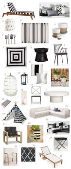 Black And White Outdoor Patio Decor Outdoor Decor Black White And Rad All Over Elements Of Style Blog Patio Color Schemes Colorful Patio Patio Furnishings