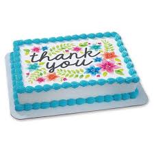 Maybe you would like to learn more about one of these? Thank You Flowers Edible Icing Image For 1 4 Sheet Cake Walmart Com Walmart Com