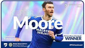 Kieffer moore has become a victim of wales' success ahead of euro 2020, according to interim manager robert page. Kieffer Moore Wins The Pfa S Cardiff City Online Facebook