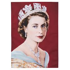 Torchon en coton de la reine Elizabeth II