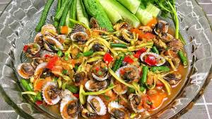 Kerang asam manis pedas kerang saos padang kerang kerang asam manis kunyit kerang saus tiram. Resepi Kerang Air Asam Ala Thai Mukbang Youtube