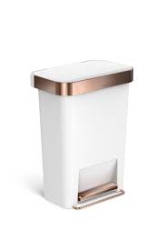 There's a trash can for everyone's needs: Rose Gold Bedroom Bin Novocom Top