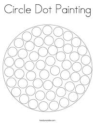 These alphabet coloring sheets will help little ones identify uppercase and lowercase versions of each letter. Circle Dot Painting Coloring Page Twisty Noodle