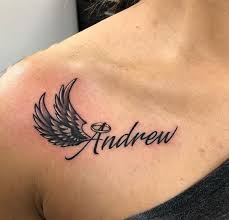 A design like this is perfect for someone who wants a tattoo with their children's names. Andrew Tattoo Name Tattoo