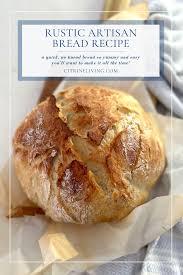 RUSTIC ARTISAN BREAD: NO KNEAD AND SO EASY TO MAKE ...