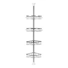 Miroir de salle de bain : Wihobby Etagere Salle De Bain Etagere De Douche Telescopique Etagere Douche D Angle Serviteur Shampooing Savon