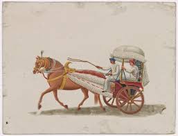 Horse Drawn Two Wheeled White Carriage With Driver And Male Passenger Nypl Digital Collections Horse Drawn Horse Carriage Horses