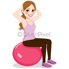 Check spelling or type a new query. Fitness Girl Exercising With Ball Stock Vector Crushpixel