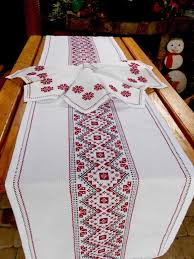 Embroidered Table Runner And Napkins Table Runner Hand Etsy Embroidered Table Runner Vintage Table Runner Handmade Table Runner