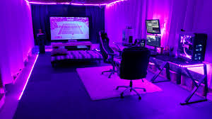 Highlight your monitor and gaming tower by strategically black paint makes for a wonderfully moody video gaming space. Game Rooms White Gaming Room