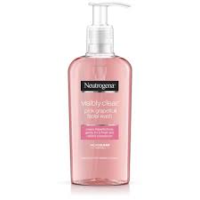 Gel Nettoyant Visibly Clear Neutrogena Au Pamplemousse Rose Demaquillant Visage Beaute