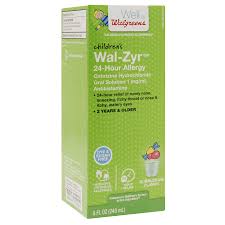 Walgreens Wal Zyr Childrens Sugar Free Dye Free Liquid Bubblegum