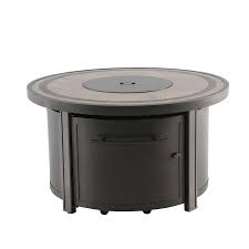 $199.99 ® endless summer winston lp gas outdoor fire pit, 50,000 btu. Creative Outdoor Solutions 44 In W 55000 Btu Brown Tabletop Aluminum Propane Gas Fire Table In The Gas Fire Pits Department At Lowes Com