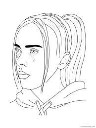 You'll find lots of coloring sheets here that are fun for all ages. Billie Eilish Coloring Pages Billie Eilish 9 Printable 2021 1063 Coloring4free Coloring4free Com
