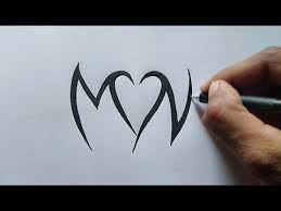 This can mean various things. M N Letter Tattoo Designs