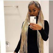 30 Beautiful Cornrow All Back Styles For 2021 Thrivenaija In 2021 Braids Wig Braided Hairstyles Long Hair Styles