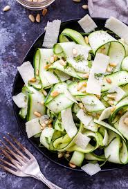 Zucchini Ribbon Salad With Lemon And Parmesan Cheese Recipe Runner