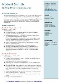 Help desk technicians are vital to the it workforce, as they keep the technologies that organizations rely on to do business. It Help Desk Technician Resume Samples Qwikresume
