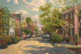40 rainbow row paintings ranked in order of popularity and relevancy. Rainbow Row Charleston Limited Edition Canvas Thomas Kinkade Studios
