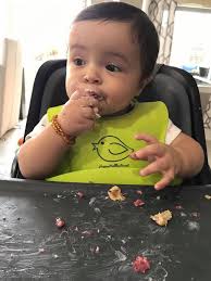 Solids before or after milk for 9 month olds?